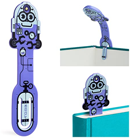 Gifts for Readers & Writers Flexilight Leselampe | 2 in 1 Lesezeichen Buch Licht | LED Clip On Leselampe | Kinder und Erwachsene Buchlampe | Buchzubehör | Geschenk für Leser, Buchliebhaber