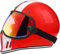 Motorrad-Integralhelm, Motorrad-Offroad-Crosshelme, Full-Face-Set, Herren- Und Damen-Motorradhelm Mit Visier, Dunkler Retro-Stil, DOT/ECE-Zertifiziert K,XL(61-62CM)