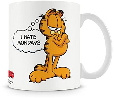 Garfield Licenciado oficialmente I Hate Mondays Coffee Mug