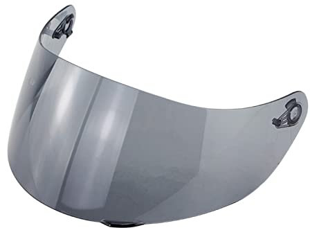 Shkalacar Motorcycle Helmet Visor Replacement for AGV K1 K3SV K5, Motorcycle Wind Shield Helmet Lens Visor Full Face Helmet (Smoke)