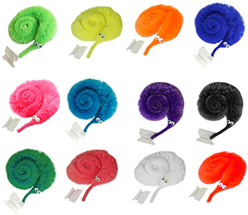 YUTOU 12 Stück Fuzzy Wurm Spielzeug Katze Wurm Teaser Moving Sea Horse Kid Trick Toy Magische Raupe für Street Magic/Geburtstagsgeschenke/Kinder Party undHaustierspielzeug für Kätzchentraining