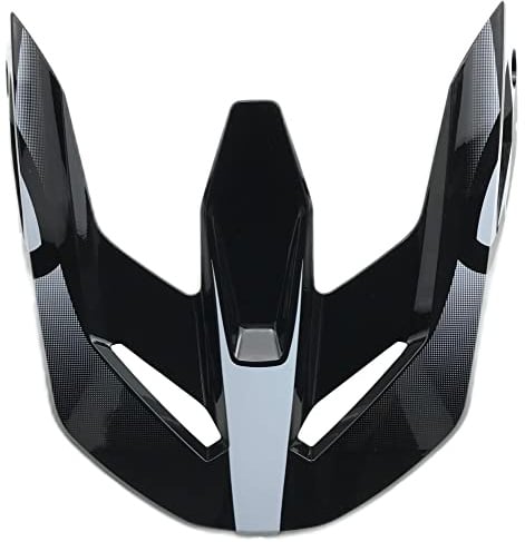 Fox Helmschirm V1 Leed schwarz Weiss L