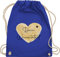 Turnbeutel Rucksack - Aufdruck selbst gestalten - Dein Wunschtext I Geschenk personalisiert Weihnachten I Vatertag I Muttertag I Geburtstag - Unisize - Royalblau - taschen jga beutel wechselkleidung