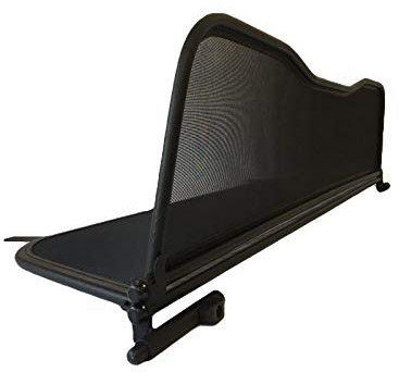 PureWind Windschott kompatibel mit Mercedes E-Klasse A207 Baujahr 2010-2016 (Schwarz) – Windschott Universal mit Schnellverschluss inkl. Tasche