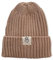 Baby Bonita® Baby Strick Mütze, 100% Baumwolle, Neutrales Schlichtes hochwertiges Design für Babymädchen und Babyjungen, ideal als Babygeschenk, Geschenk zur Geburt (Camel, 3-12 M)