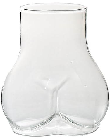 Cul Chope - Cocktail Verre | De Bière en Forme De Bout Verres | De Boisson Verre À Cocktail Tasses À Expresso Tasse pour Verres À Liqueur Verres Clairs pour Femmes Chope De Bière Épaissie Fête