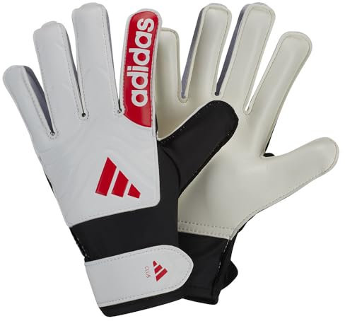 adidas Unisex COPA Goalkeeper Gloves Club JUNIOR White/Lucid Red/Black, 5.5