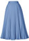 Röcke für Damen Swing Hohe Taille Midi Rock Damen Winter Faltenrock Festliche L cl2473-39/Hellblau