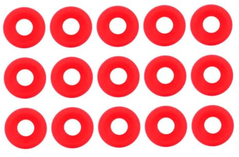 Red Silicone Grolsch Gaskets 25-Pack, Compatible with Swing Flip Top Bottles, Reusable Home Brew Beer Seals for Tight Closure