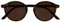 OPULIZE REY Lese-Sonnenbrille - Runder Retro-Rahmen - Mattbraunes Schildpatt - Herren Damen - Federscharniere - S56-2 - +2.00