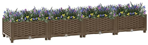 miniteich Komplettset,pflanzentopf Gross Outdoor,Hochbeet 160x40x23 cm PolypropylenGeeignet für Garten, Terrasse, Schlafzimmer, Wohnzimmer