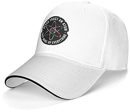 Baseball Cap Traue Niemals Einem Atom, Es Erfindet Alles Outdoor Cap Verstellbare Caps Klassische Hip-Hop-Hut Für Club Kinder Sport Reisen Draußen
