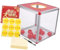 VILLCASE 1 Set Transparente Box Aus Aluminiumlegierung Spendenkoffer Spielkoffer Tombola Tickethalter Aufbewahrungsbehälter Tombola Zubehör Spendenvorrat Papier