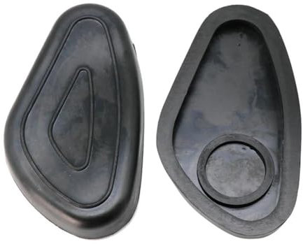 XYSZQJZYP Kraftstofftankschutz Schwarze seitliche Gummipads für den Motorrad-Kraftstofftank für R51 R52 R71 R72 R75 für Ural M71 M72 für CJ-K750 K750 Motorradtankaufkleber