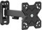 conecto Supporto da parete per TV, inclinabile e orientabile, max. VESA 100 x 100 mm, adatto per monitor da 13 a 32 pollici e TV fino a 20 kg, nero