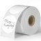 750 Stück 2 Runde Etiketten 50mm Aufkleber Selbstklebend Kreis Thermodirekt Etiketten Rolle für DIY, Logo Design, Gelten für Büro, Einzelhandel, Zuhause, Klassenzimmer, Lager - Weiß