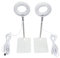 2 Sets Plant Grow Light Full Spectrum Height Adjustable Detachable Base 4 Level Brightness Dimming 2H 4H 8H Automatic Timer Halo Plant Growing Lamp Unique Styling Desig Plant