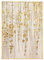 ACLCSHM Peinture À Lhuile Sur Toile Peinte À La Main,Peinture À L'Huile Abstraite, Décoration Murale, Branches De Fleurs En Feuille D'Or, Sans Cadre, Œuvre D'Art Texturée Originale Peinte À L