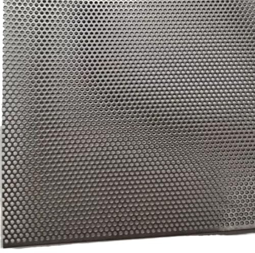 UGLYAF Durable metal round hexagon perforated hole Dustproof Speaker Grill Grille Mesh Stereo Audio Speaker Protective Mesh Cover Sheet(SS304 0.5T 1.2H 250)