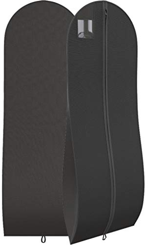 Kleidersack für Damen, 182,9 x 61 cm und 25,4 cm, konischer Zwickel, schwarz (Schwarz) - 10472865