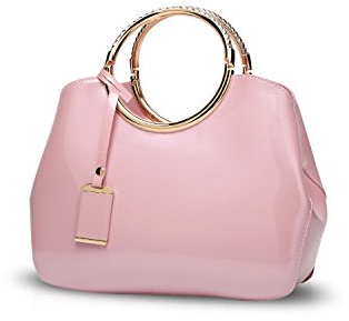 NICOLE&DORIS Sac à Main Vernis Femme Sac Pochette Bandoulière Sac Soiree Elegant Sac à Main Porté Epaule Impermeable Sac Crossbody Portefeuille