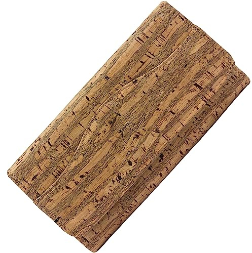 Simaru Große Damen Geldbörse aus Kork, Einer veganen und nachhaltigen Leder Alternative – Kork Portemonnaie, Geldbeutel mit Vielen Fächer in fünf verscheiden Farben (raizes)