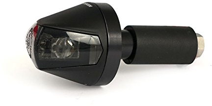 Lenker-Blinker Jewel, schwarz, orange und getönte Linse, universell zugelassen für Motorrad Custom Harley Davidson Sportster, Dynama, Softail, V-ROD; Yamaha, Suzuki, Honda, Kawasaki