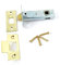 Tubular Latch Super Heavy Duty 76mm 3 57mm Backset EUROSPEC in Electro Brass - Carlisle Brass asm
