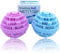 BTFLKNS Laundry Balls Set, Eco-Friendly Super Washing Machine Laundry Ball, All Natural Washer Ball Laundry Detergent Alternative, Household Can Be Reused 2000 Washings(2pcs Balls, Pink,Blue)