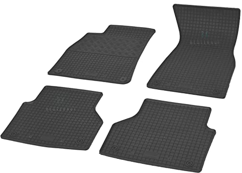 Gummimatten Fußmatten Gummifußmatten RIGUM geeignet für Audi A6 Avant Kombi C8 ab 2018 Perfekt angepasst + Magic Eraser