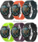 TOPsic Bracelet Huawei GT 2 Bandes de Montres pour Huawei Watch GT/Huawei GT 2 /Huawei Watch GT Active/Galaxy Watch 46mm/Gear S3, Bandes de Silicone de Sport 22mm,Multicolore,Lot de 6