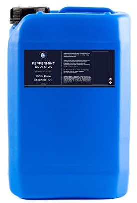 Mystic Moments | Peppermint Arvensis Essential Oil | 5Kg | Mentha arvensis gives a strong cooling mint aroma for diffusers, oil blends and fragrance formulations.