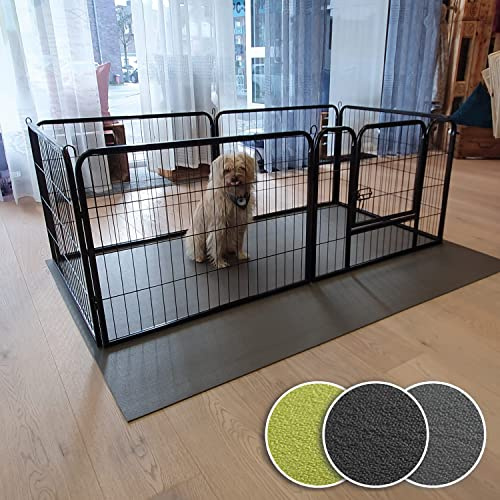 Sanosoft SanoZoo Tierunterlage - die Allzweck-Matte für Zwinger, Welpenboxen und Körbchen 120 x 160 cm Schwarz
