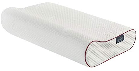 Pillowise Nackenstützkissen, Füllung mit 100% Memory Schaum, Tencel Bezug, waschbar Farbe Rot