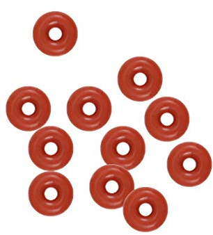 sourcing map 10 Stk. Silikon O Ring VMQ Dichtung 4 mm Außen 1 mm Innen 1,5 mm Breite Rot