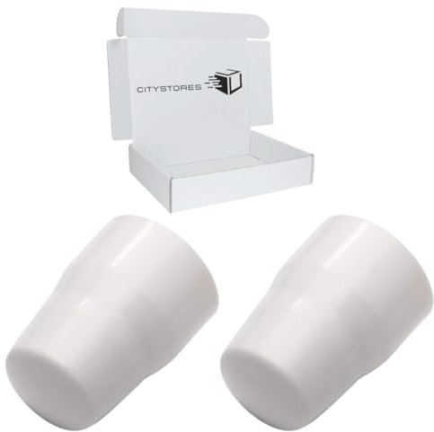 Citystores® 2 x Radiator Valve Cap Topper Valve Cover White Durable Plastic Easy Fit Universal Replacement Cover for Standard Radiators - Perfect for Home DIY Heating System Maintenance