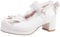 KISSASA Womens Cute Lolita Platform Shoes Chunky Mary Jane Heels Bow Court Shoes Size 5UK,White