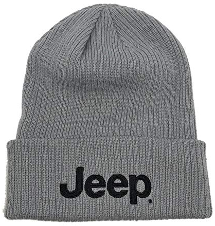 Jeep Flip Knit Beanie Hat - Grey
