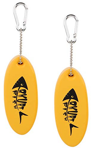 QKURT 2er Pack schwimmende schlüsselring, Im Dunkeln leuchtende schwebende Schlüsselkette aus Schaumstoff Leichter Schlüsselschwimmer zum Schwimmen Tauchen Angeln Kanufahren Segeln Kajakfahren Boot