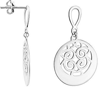 SOFIA MILANI - Damen Ohrringe 925 Silber - Ornament Ohrhänger - 21053