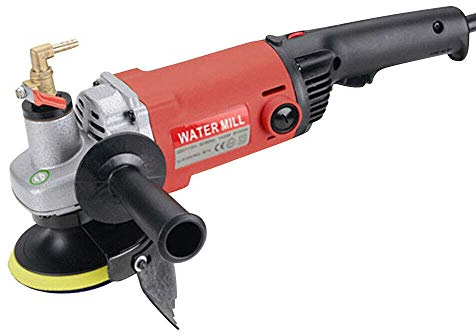 SHZICMY Nasspolierer Schleifmaschine 1400W Profi Nass Diamant Steinschleifer Wasser Polierer Naßpolierer Poliermaschine mit 6 Polierscheiben