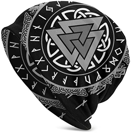 Vikings Beanie Mütze Cap Winter Softknit Stocking Cap Slouchy Headwear für Erwachsene Outdoor, Vikings3, Einheitsgröße