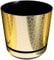 KORAD Blumentopf mit untersatzer - Muster 055 Art-Deco-Gold - 12 cm - Pflanzkübel aus Hochwertiger Kunststoff - Dekorativer Topf für Pflanzen