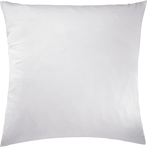 Pure Label Mako Satin Kissenbezug 50x50 cm aus 100% Baumwolle in weiß - Traumhaft weiches Deko Kissen passend zu unseren Bettwäsche Sets
