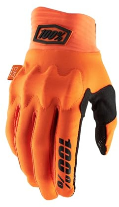 100% Cognito Handschuhe 22, Sport, Neonorange/Schwarz (Mehrfarbig), L