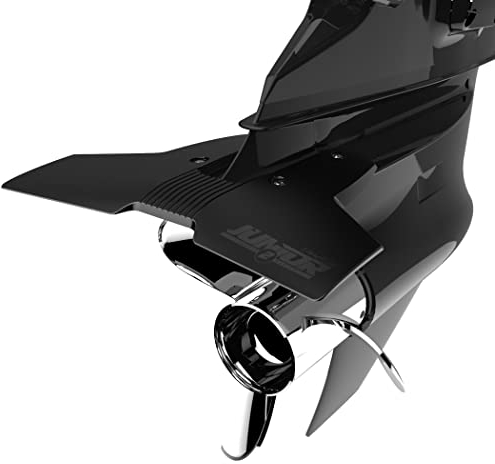 STINGRAY HYDROFOILS - Classic 2 Junior Hydrofoil (schwarz) für 9,9-40 PS - Hydrofoil Stabilisator für Außenbord-/Sternantriebsmotoren - Made in USA