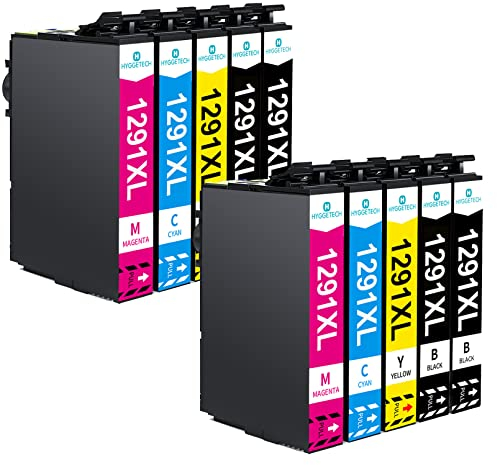 Hyggetech Druckerpatronen Kompatibel für Epson T1291 T1292 T1293 T1294 patronen Kompatible mit Epson Workforce WF-3520 WF-3540 Stylus SX230 SX235W SX420W SX425W SX435W BX535WD