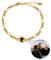 asu Benutzerdefinierte Foto-Armband für Männer Frauen personalisierte Foto Projektion Armband Kreis Foto Armbänder mit Bild im Inneren (Gold,1pcs)
