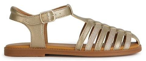 Geox J Sandal Karly Girl, Donna, Platino DC010, 49 EU
