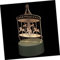 DOITOOL 1stk 3d-nachtlicht Weihnachtsnachtlicht Weihnachtstischlampe Weihnachtsnachttischlicht 3d-led-lampe Weihnachtsillusionslicht Led-tischleuchte Visuelle 3d-lampe Ohne Acryl Karussell